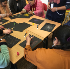 spare_tyre's tweet photo. #12daysofST - Day 3.
In October, we began year 2 of Ghyama! Arts (meaning ‘awesome arts’ in Bengali) with @bpcaonline. With enhanced Covid-safety protocols and a bubble system, our facilitators have been able to attend @stmargaretsldn to resume in-person sessions. https://t.co/zF3EYwWaNS