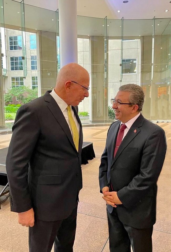 moroccoinaussie's tweet photo. Ambassador #Karim_Medrek has been glad to attend the end-of-year reception hosted by @dfat Secretary #Kathryn_Campbell, in presence of the #Governor_General of #Australia, @MarisePayne, @DanTehanWannon and @ZedSeselja in honour of the accredited #Diplomatic_Corps in #Canberra. https://t.co/lS4NGZlb14