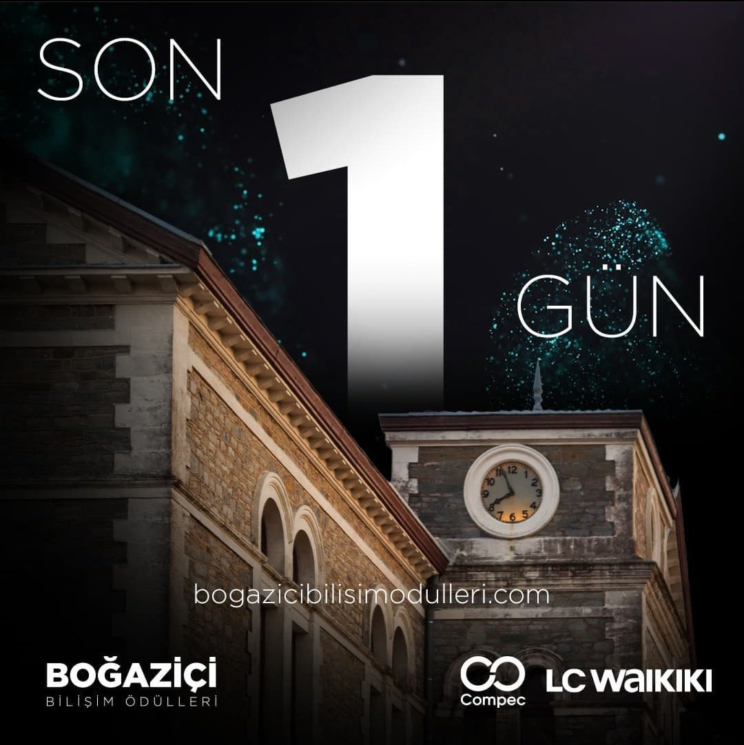 Bilişim dünyasının enlerini seçmek için son 1 gün ✨ 10 Aralık 23.59'a kadar  web sitemiz üzerinden oyunu kullan, 

#EnleriSenSeç
#BoğaziçiBilişimÖdülleri

👉  bogazicibilisimodulleri.com