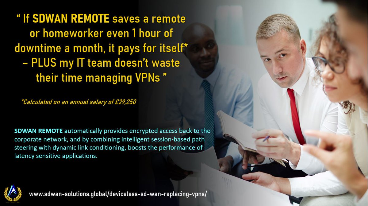 Deviceless #sdwan from <a href="/SdwanSolutions/">Sdwan Solutions</a>  #WorkFromAnywhere  - Stay connected to your office wherever you are with intelligent #sdwanremote sdwan-solutions.global/solutions/sdwa…
#remotework #wfh #homeworking #vpn #Productivity #itmanagers #ITStrategy #worksmarter #cfo