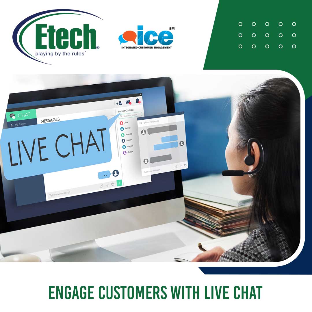 EtechGS's tweet photo. Strategically engage with website visitors by initiating a #ProactiveChat with Etech’s ICE #Chat.
With the built-in #RuleEngine, initiate a chat-based on key interaction points in a website visitor’s journey.
Request a demo here: https://t.co/zf6jABgrgC
#LiveChat https://t.co/71RImmpuNf