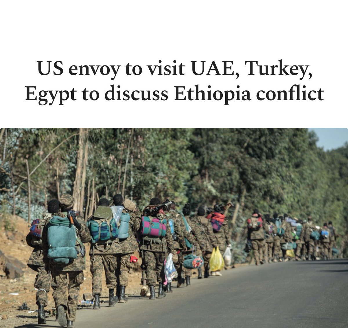 Why can’t you leave #Ethiopia alone? Don’t pretend to care for Africa you never did &amp; you never will. You went to Kenya to talk about Eth now you’re going to UAE. Why don’t you cooperate with the government of Ethiopia instead? It’s annoying #oneafrica #NoMore