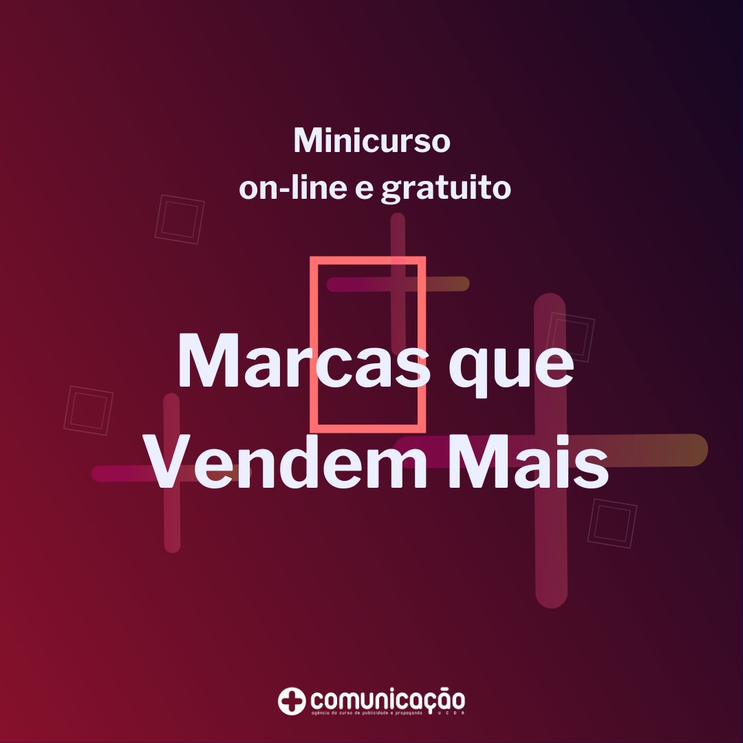 ppucdb's tweet photo. Ministrado pela profa. @claudiaruas, nosso quarto minicurso vai falar um pouco sobre a importância de uma marca.

Acesse https://t.co/Cz2N1pdeox

#ppucdb #ucdb https://t.co/Wki07N80b6