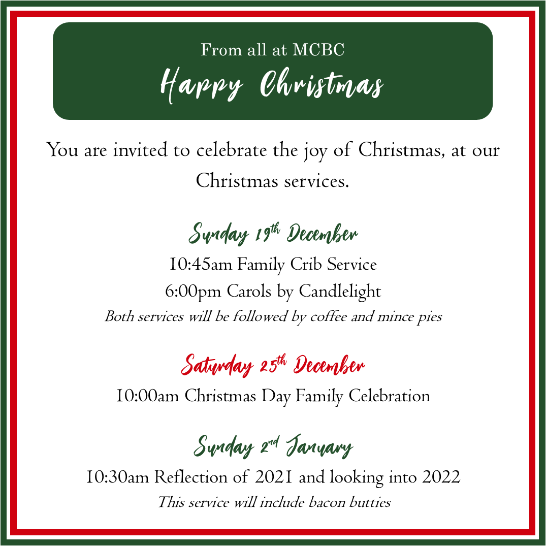 mcbcnuneaton's tweet photo. We look forward to celebrating the joy of Christmas, with you, at our Christmas services. All are welcome. 

#MCBCNuneaton #LoveNuneaton #MCBCChristmas #ChristmasServices #JoyOfChristmas #JoyToTheWorld https://t.co/SJu4tPtwi0