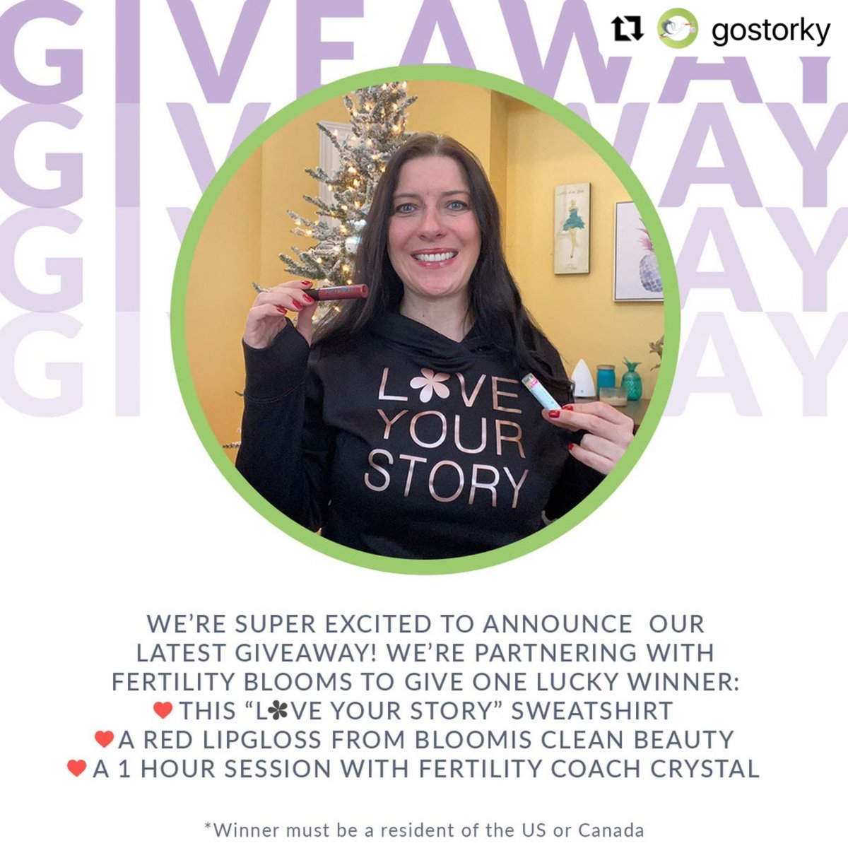 Have you entered...go to @FertilityBlooms or <a href="/gostorky/">GoStork</a> Instagram pages to enter!