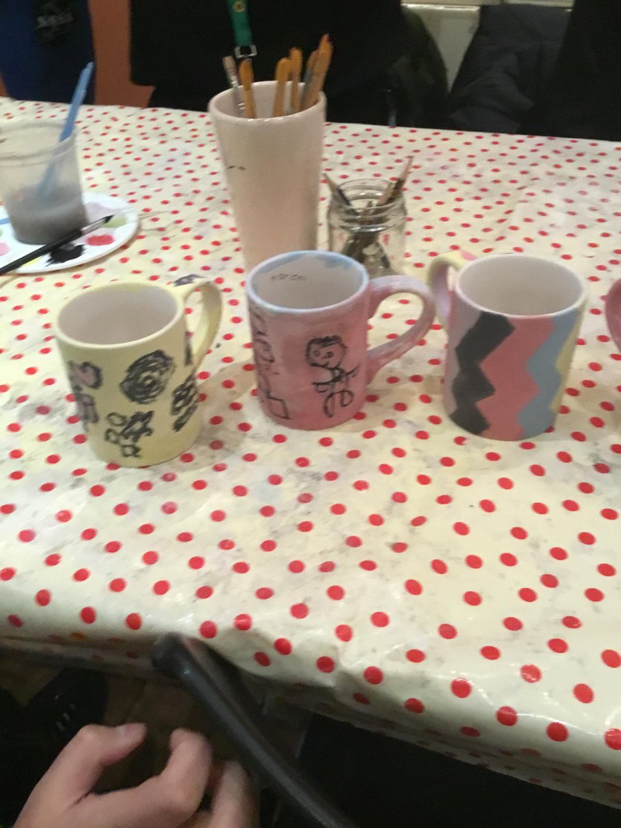 HBVCollege's tweet photo. Group FA took part in painting mugs @cafecraft521 to use at college.  This linked to learners chosen aspirations of arts and crafts and also gave them an opportunity to practice their employment skills of focus and following instructions. 

They look great so far! 

#hbvc https://t.co/OQvQp9b3CL