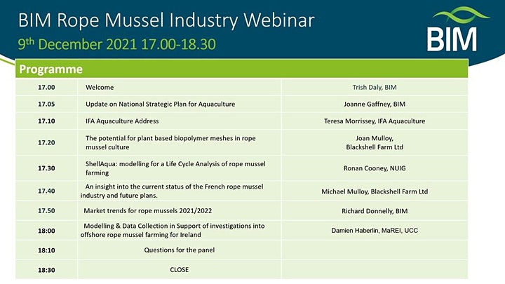 MOREFISHproject's tweet photo. Drop into the @BordIascMhara rope mussels webinar this evening at 17:00 - registration is still open. We will be presenting on #ShellAqua, with an address by @TeresaM_86 and presentations on biopolymer meshes and offshore rope mussel culture
ππ¦ͺβ»οΈ
https://t.co/K8HIklx9NX https://t.co/B8TwVmatJV