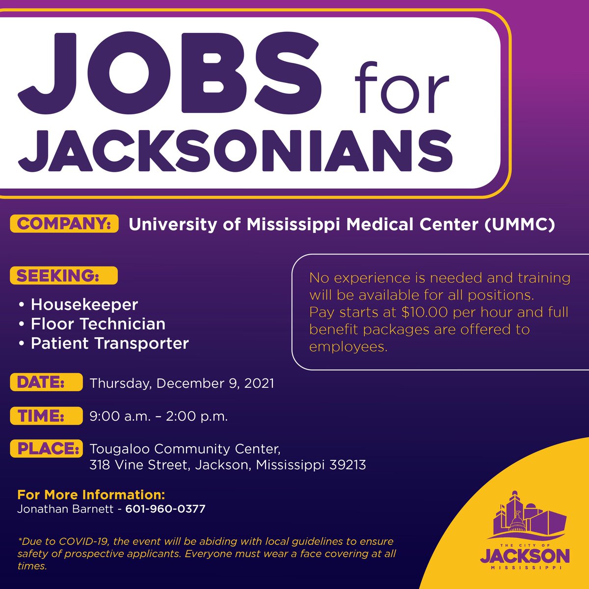 angarner's tweet image. Job Fair in Jackson TODAY‼️