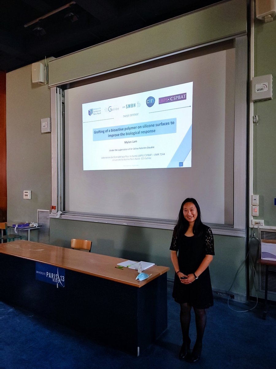cspbat_lab's tweet photo. Mylan Lam is on stage for her PhD defense ! #lbps #cspbat @univ_spn @INC_CNRS https://t.co/dpKxHAZ4LI