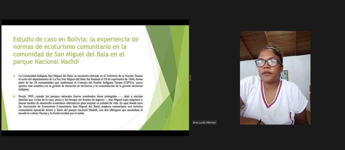 tebtebba's tweet image. Ana Lucia Cunningham shares the different #IndigenousPractices in #LatinAmerica, bearing evidence to preserving #biodiversity and preventing #climatechange.