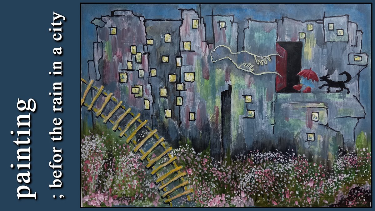 befor the rain in a city.
youtu.be/HbicFjHVjDY
A forest of tall buildings in a city dyed gray.
The gray sky right before the rain makes the city darker. 

#painting #picturs #Art #sketch #abstract #그리기 #그림 #스케치.