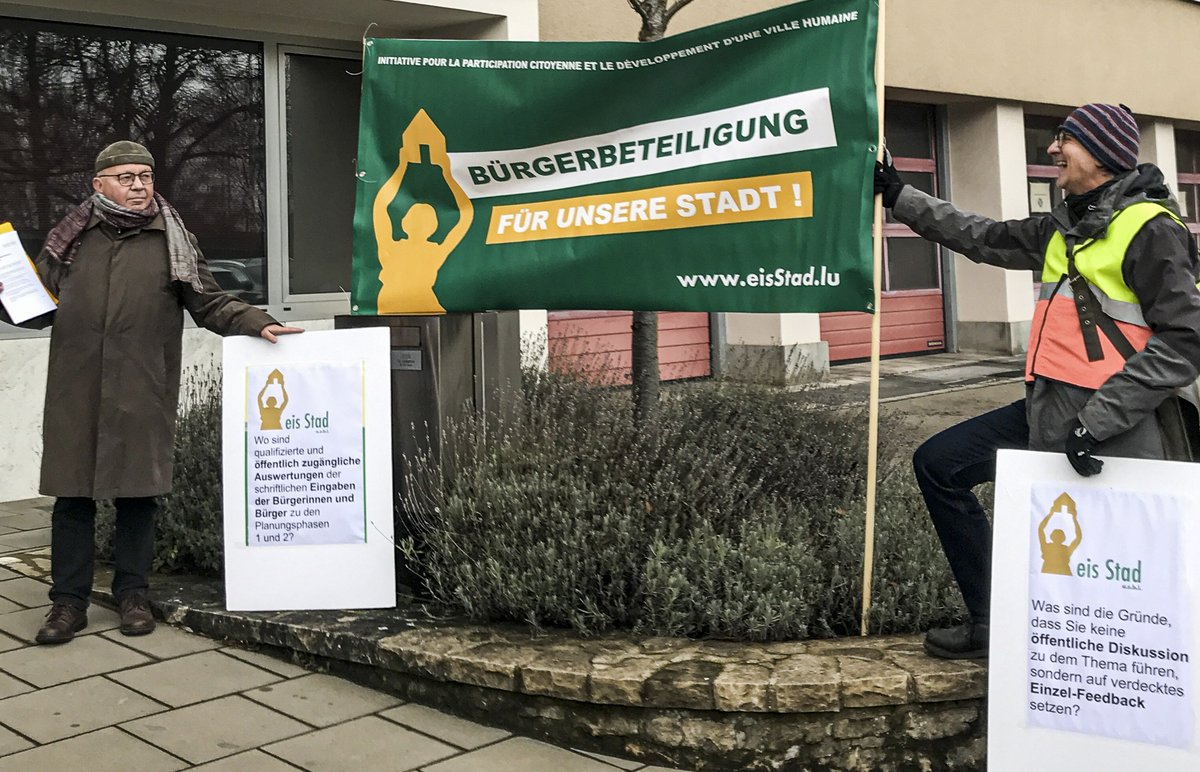 Die <a href="/CityLuxembourg/">Ville de Luxembourg</a>  präsentiert fertiges #WunnquartierStade. Weiter unklar: Wie sind die Hinweise der Bürger ins Konzept eingeflossen? Weiter keine fachliche Auswertung, keine politische Rechenschaft – nach wie vor ein intransparenter Prozess.