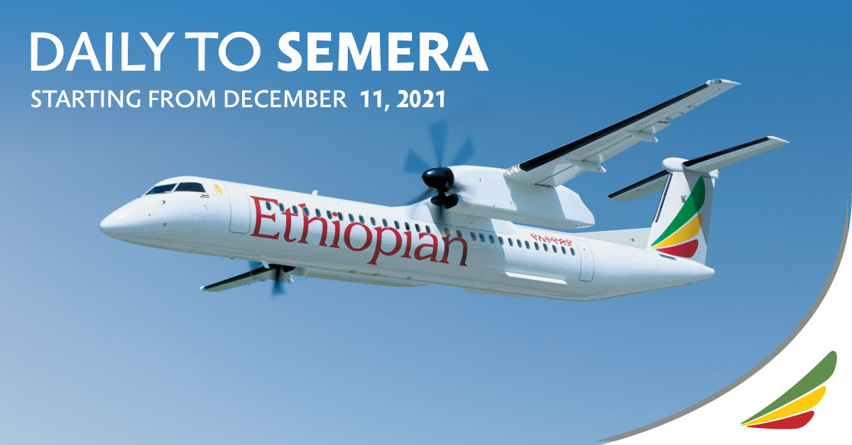 We are pleased to announce daily flight to Semera starting from December 11,2021 
#FlyEthiopian