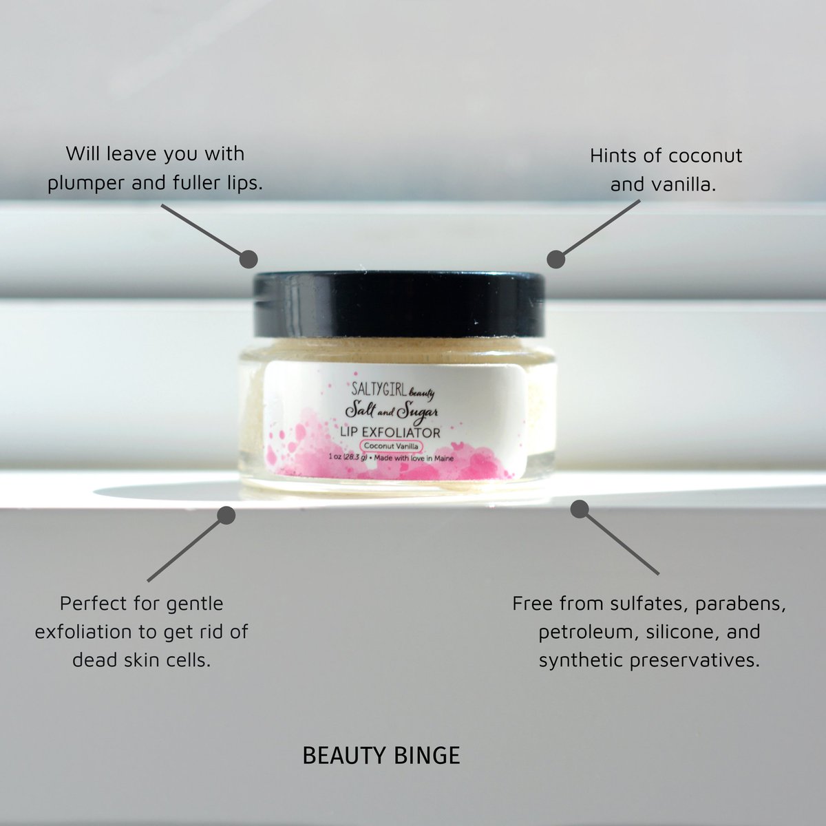 Lips so plump and soft courtesy this incredibly moisturizing vanilla and coconut exfoliator from Saltygirl Beauty. 

P.S. We're totally crushing over their multi sticks right now.

#lips #exfoliate #skincare #cleanbeauty