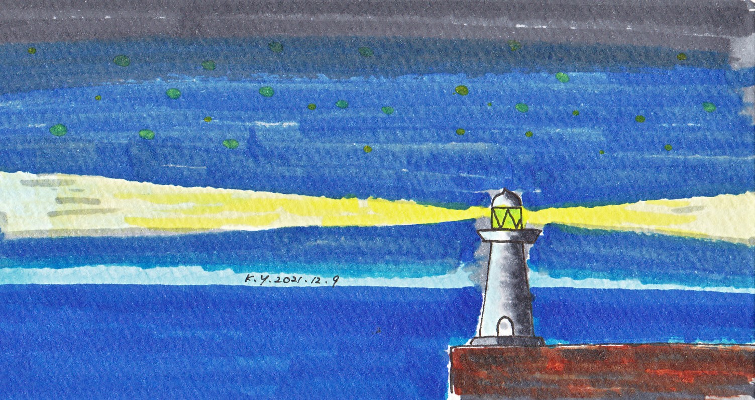 「夢いっぱいの大空……白い灯台」原画 本物 一点物 絵画 yoko 夢いっぱいの大空……白い灯台」原画 本物 一点物 絵画 yoko買う