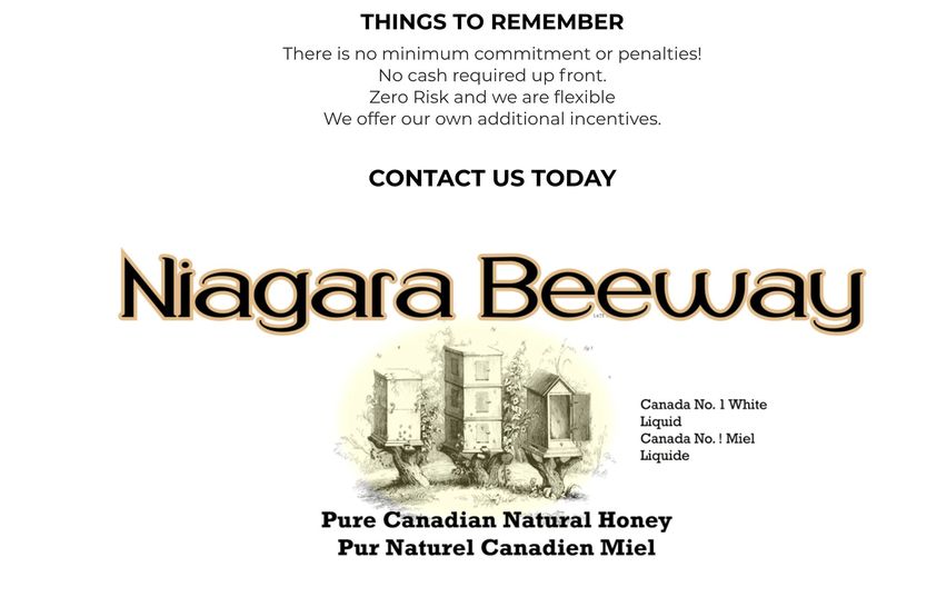 NiagaraBee's tweet photo. We have a sweet idea for your next fundraiser!
Niagara Beeway's Honey Program offers:
*Great earning potential
*Promotes local beekeeping
*Provides a nutritional and locally sourced product.
https://t.co/UQHwvQw1OL
#shoplocalniagara #niagara #niagaraschools https://t.co/Z0xl80iAfp