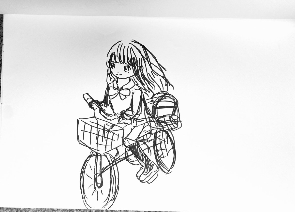 Idol_Creators's tweet photo. アイドルクリエイターズ#7
イラスト養成講座🎨
お題③「自転車をこぐアイドル」🚲💃

#和田あずさ
#もみ
#ぬめり
#山下紗耶
#自転車はプロも難しいらしい https://t.co/ZEA5XHFDzr