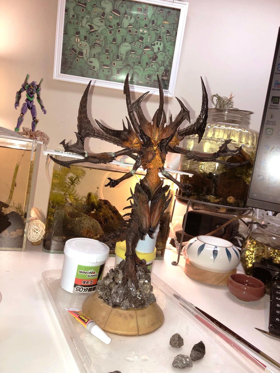 maskman626's tweet photo. NECA Diablo  
Repaint +Base sculptures https://t.co/cjOFSeh8vm