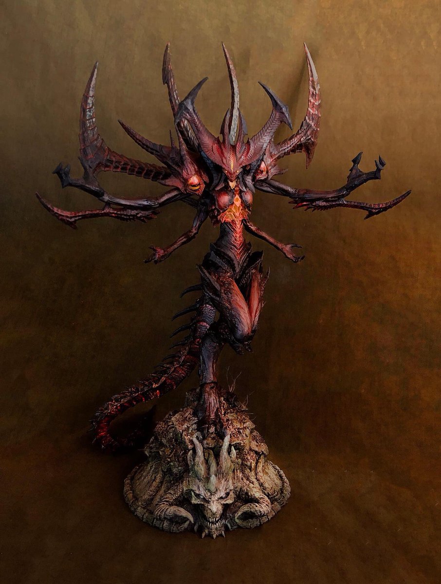 maskman626's tweet photo. NECA Diablo  
Repaint +Base sculptures https://t.co/cjOFSeh8vm