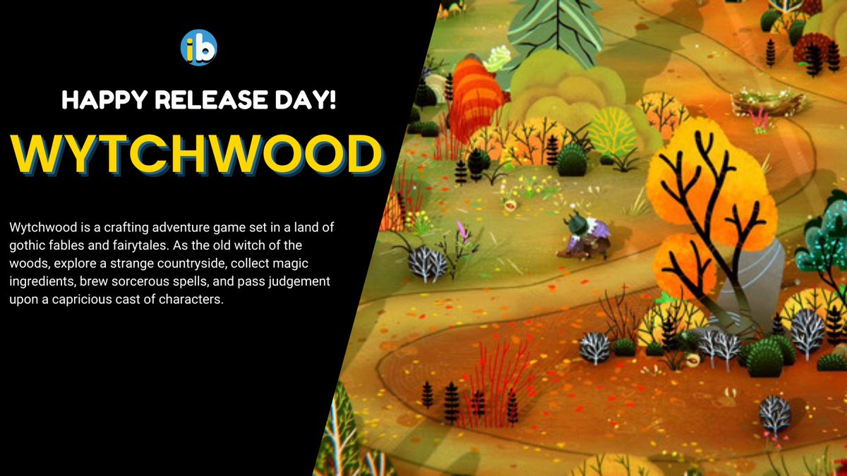 Happy release day to Wytchwood from <a href="/AlientrapGames/">Alientrap Games</a> &amp; @WhiteThornGames! This new crafting adventure game is set in a land of gothic fables and fairytales and looks absolutely incredible! Congratulations to everyone involved! #indiegame 

store.steampowered.com/app/729000/Wyt…