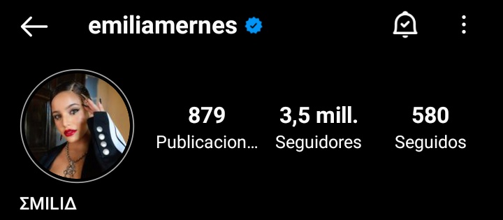 emupdate's tweet photo. Emilia lleg�� a los 3,5 millones de seguidores en Instagram https://t.co/HKNc4bKlFu