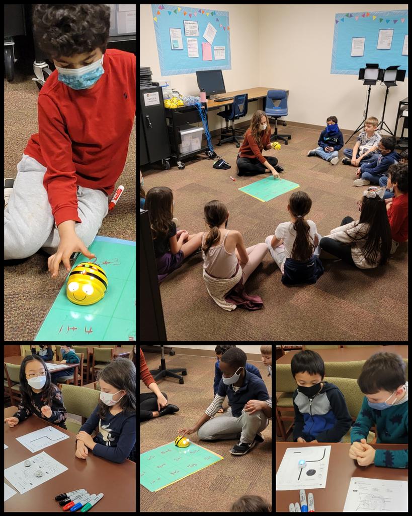 Students <a href="/HerringtonRRISD/">Herrington RRISD</a> were introduced to Ozobots and Bee-bots while participating in Hour of Code this week. #LHEhawks