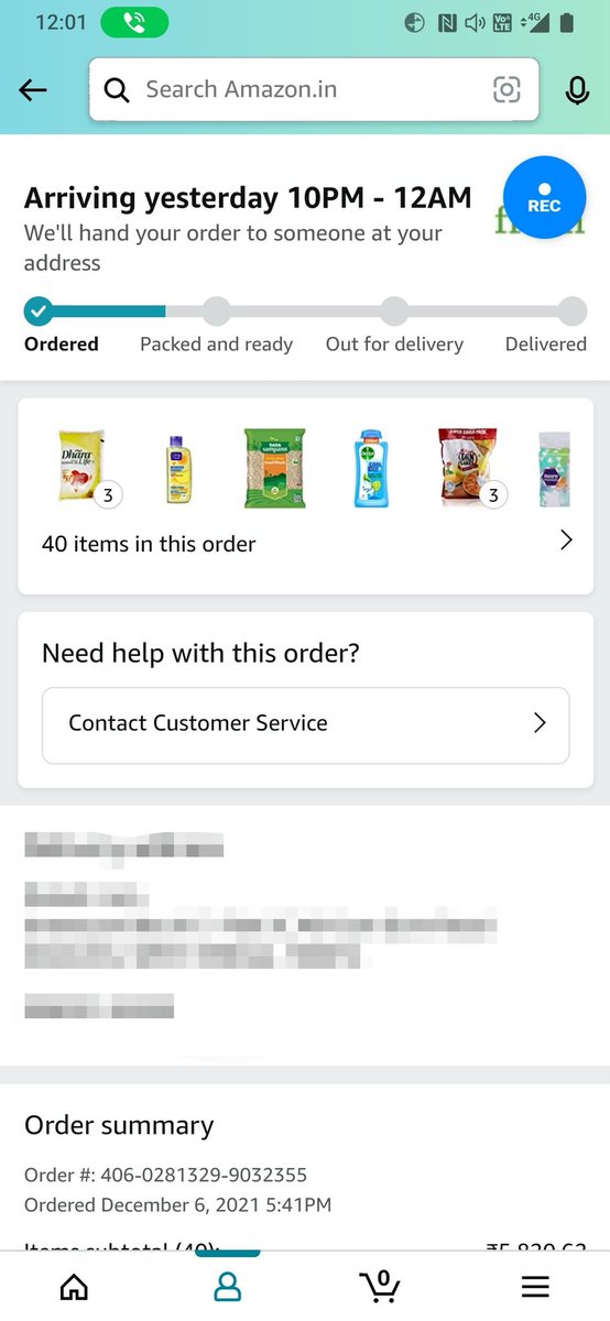 rakeshjain2000's tweet image. Dear @amazonIN 

I ordered @amazon fresh items on 6th December and since then the guaranteed fresh delivery is delaying.. and fun part is the app state it&apos;ll be delivered yesterday 😂😂😂😂

I don&apos;t should I be getting angry or die laughing!!!