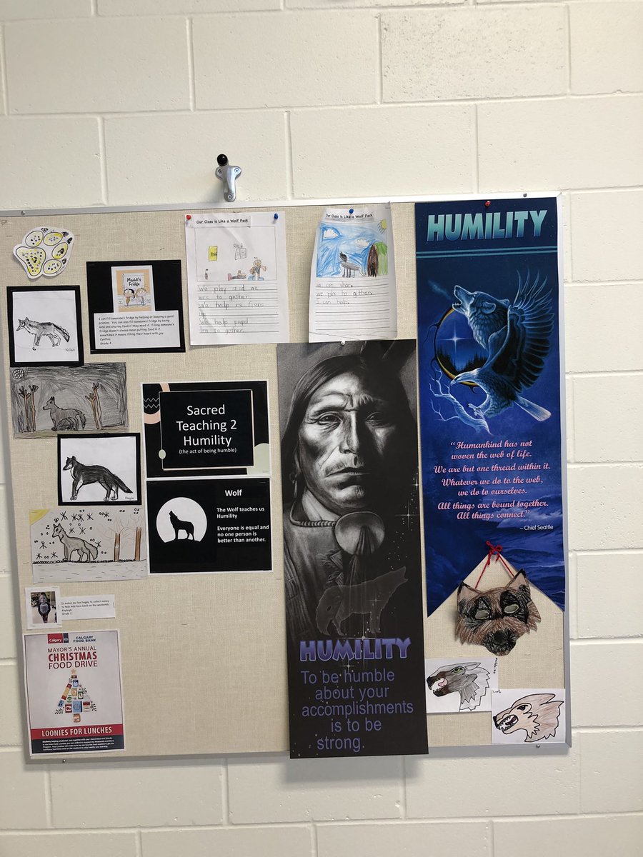 NewBrightonSch1's tweet photo. Our Grade 2s continue to lead us in our school-wide project of displaying Humility #sevensacredteachings within our school. Additionally, all students of NBS have set a goal in supporting Loonies for Lunches. We’re almost there everybody!!! #wearecbe #indigenouscbe https://t.co/5KWtiDiHy9