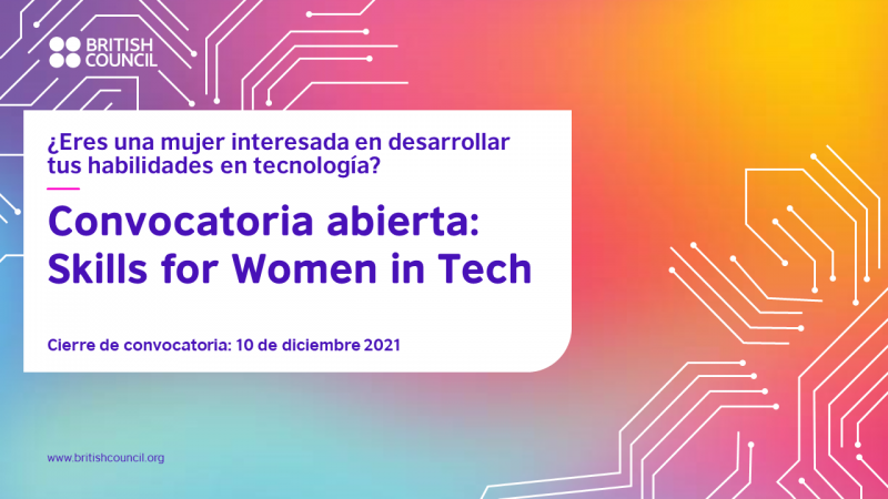 Si te identificas como una mujer, te late la tecnología y tienes interés por aprender programación, Skills for Women in Tech - México es para ti.

¡Es 100% gratuito, sólo hay 350 lugares disponibles!

¡Últimos días para postular!  bit.ly/3p41xGG