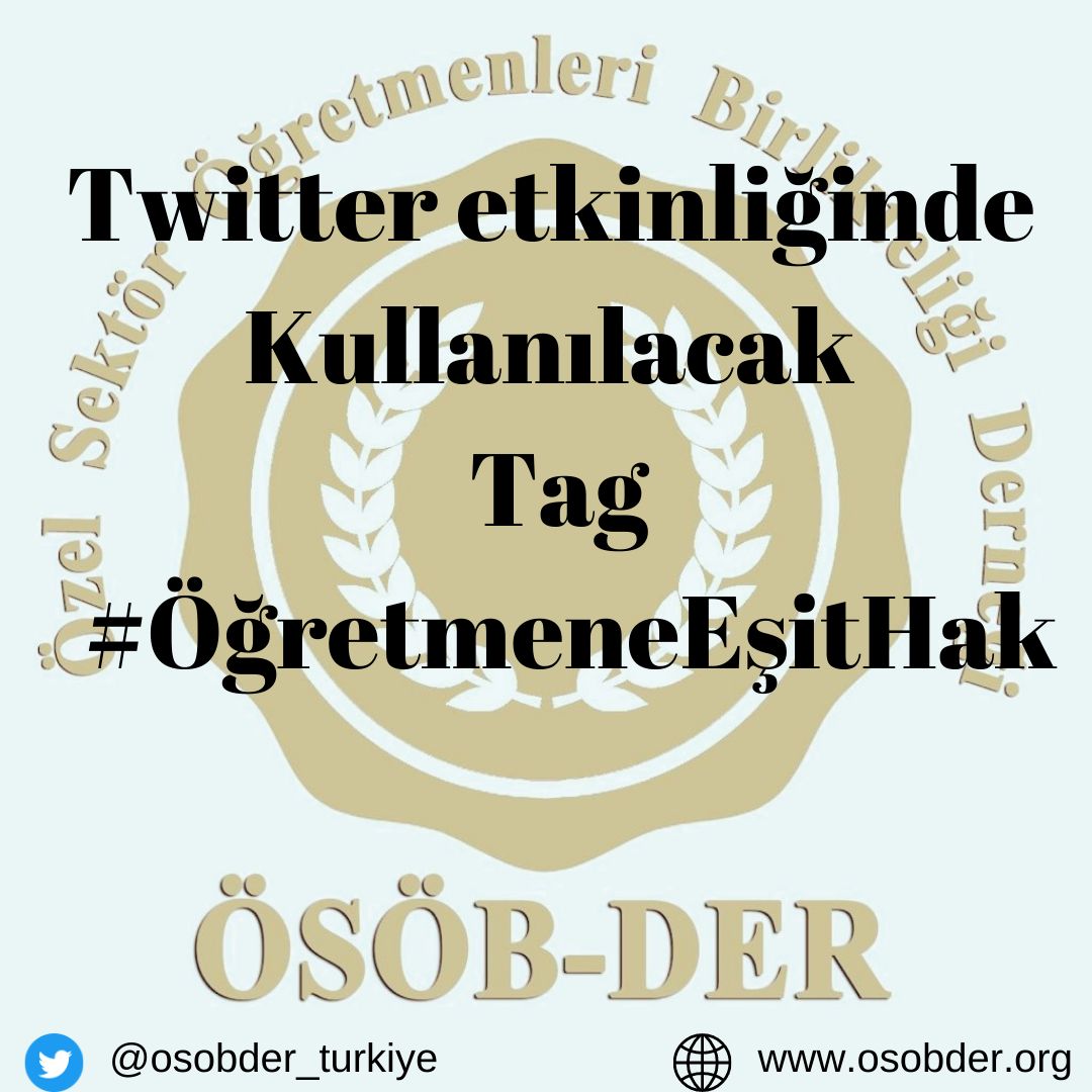 Haydi öğretmenim! Emeğimize ve mesleğimize sahip çıkalım.
#ÖğretmeneEşitHak