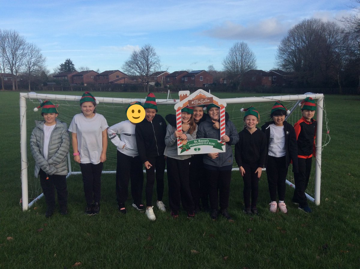 BirchwoodCE's tweet photo. Year 5 had great fun completing their Elf Run today! It was fantastic to complete it on our amazing mile track and even better the sun was shining ☀️ Well done Year 5. @StRoccos #elfieselfie #bcepsyear5 #bcepselfrun #bcepspe 🎅🏼 🎄 https://t.co/wvvFRp8Zxp