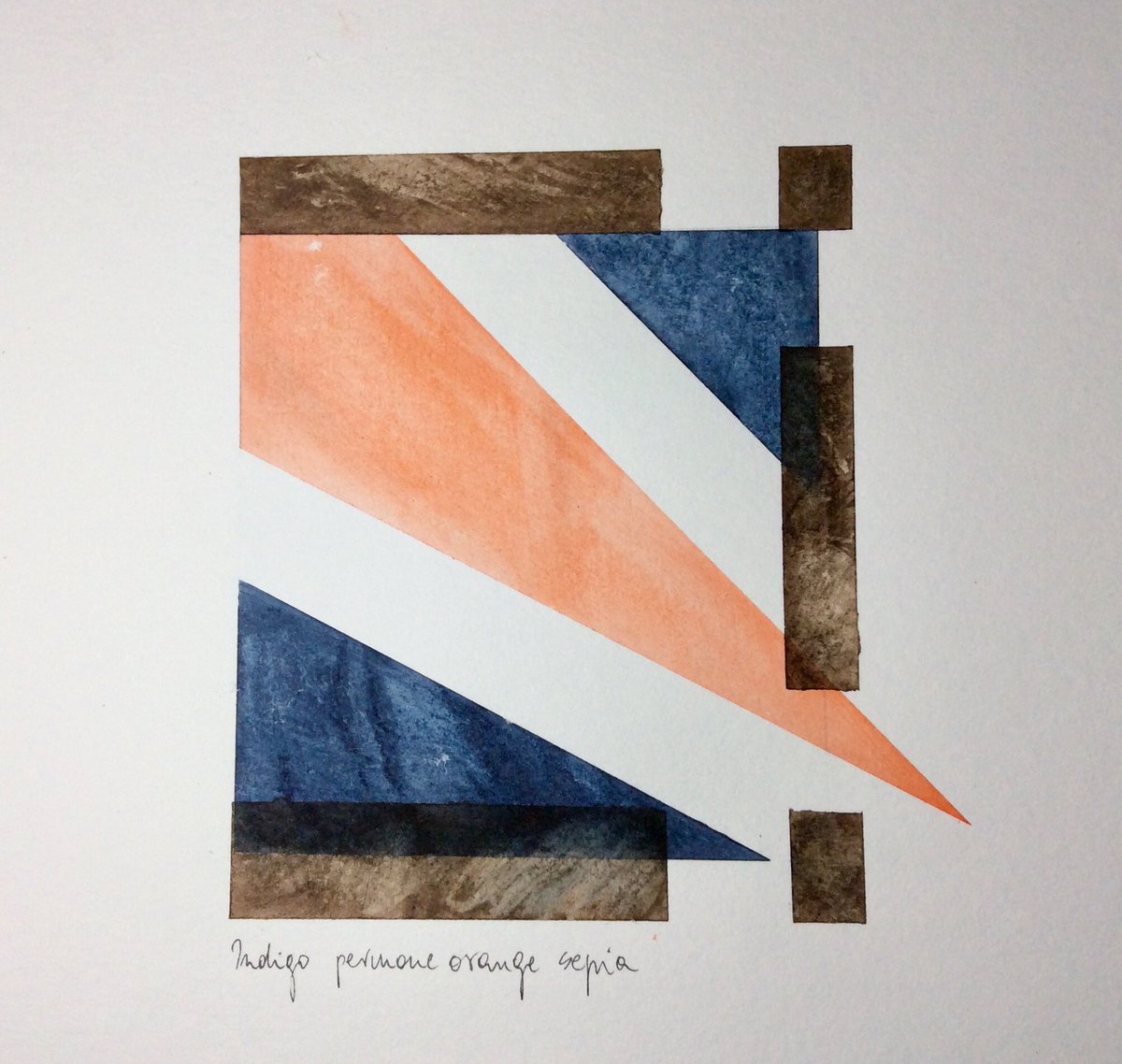annybrackx's tweet photo. #Drawing and #painting progress 129: #watercolour inspired by #CallumInnes and some Russian #constructivism https://t.co/kfVH8H0Wz1