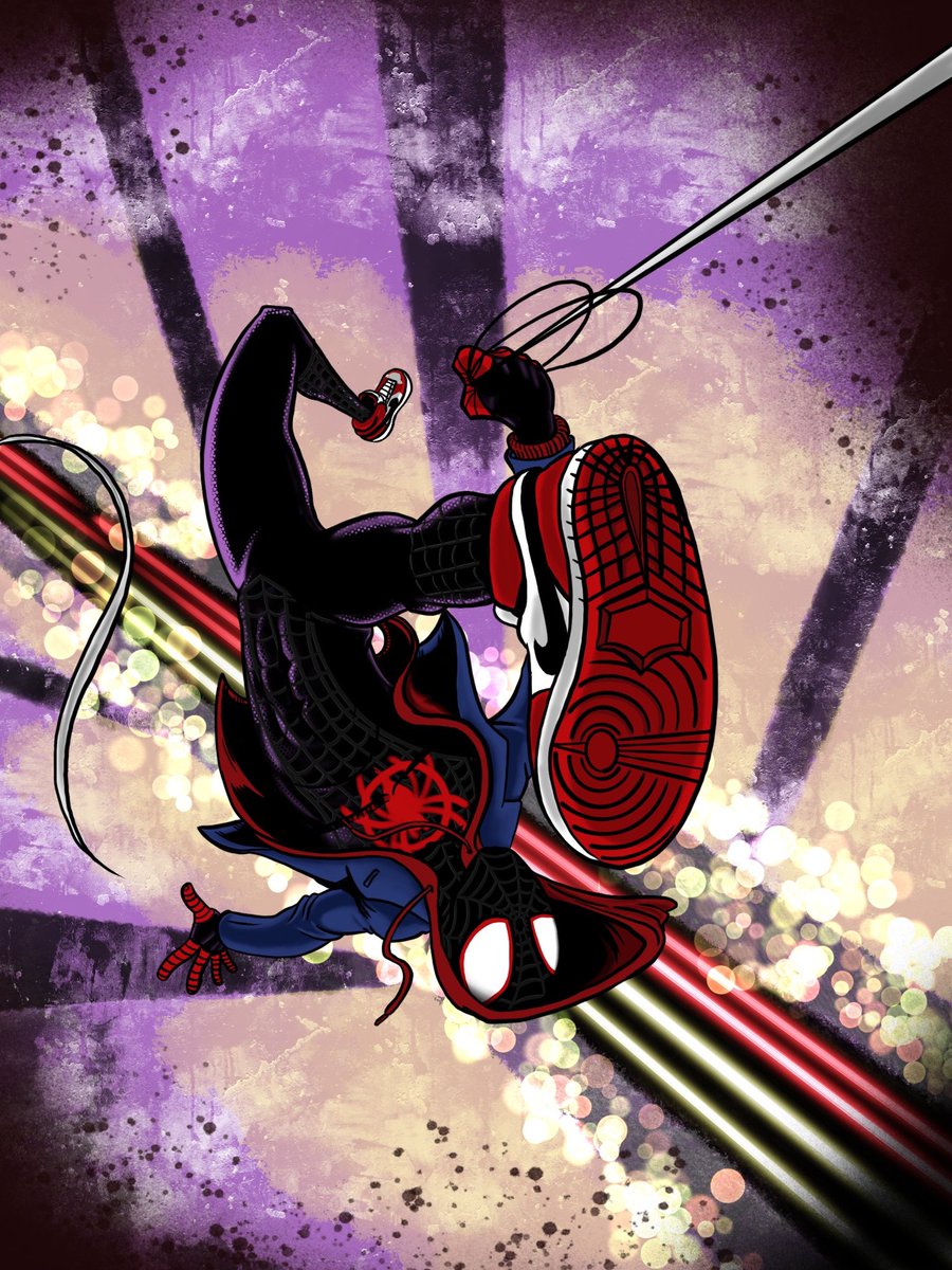 RobWallover2013's tweet photo. What’s up danger #spiderman #MilesMorales #acrossthespiderverse #intothespiderverse #illustration https://t.co/CSQgCNH6ci
