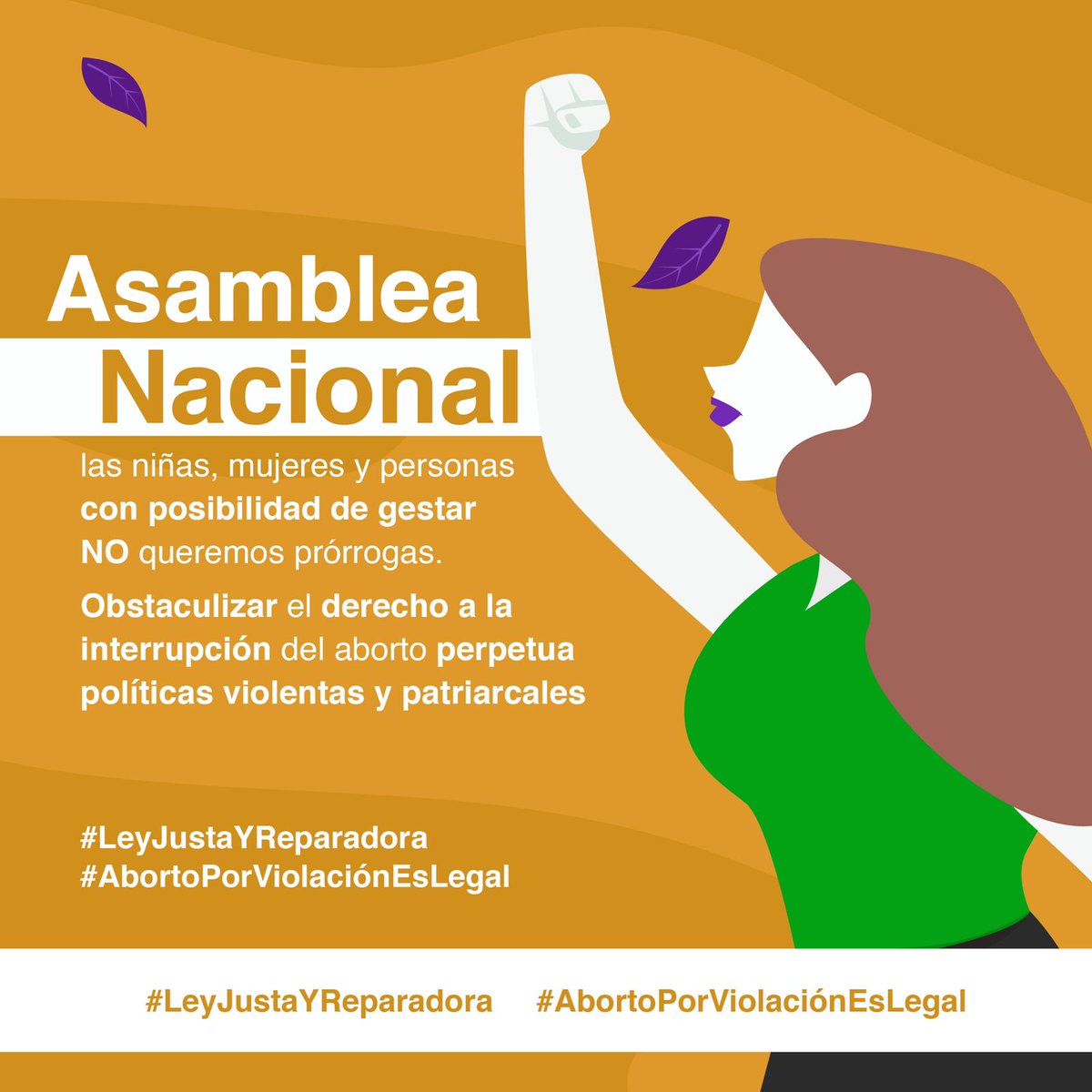 <a href="/AsambleaEcuador/">Asamblea Nacional</a> NO queremos prórrogas Obstaculizar el derecho a interrupción del aborto perpetua políticas violentas y patriarcales  #LeyJustaYReparadora  #AbortoPorViolaciónEsLegal <a href="/anaraffo1/">Ana María Raffo G.</a> <a href="/Franciscoleonf5/">Francisco León Flores</a> <a href="/CesarRohon/">César Rohon Hervas</a> <a href="/SoledadDiab/">Soledad Diab</a> <a href="/MujeresdFrente/">Mujeres de Frente</a> <a href="/NguyenGuerrero/">Annabell Guerrero Pita ⚖🏄🏽‍♀️🍉</a> <a href="/AllullasV/">Allullas Verdes 💚</a>
