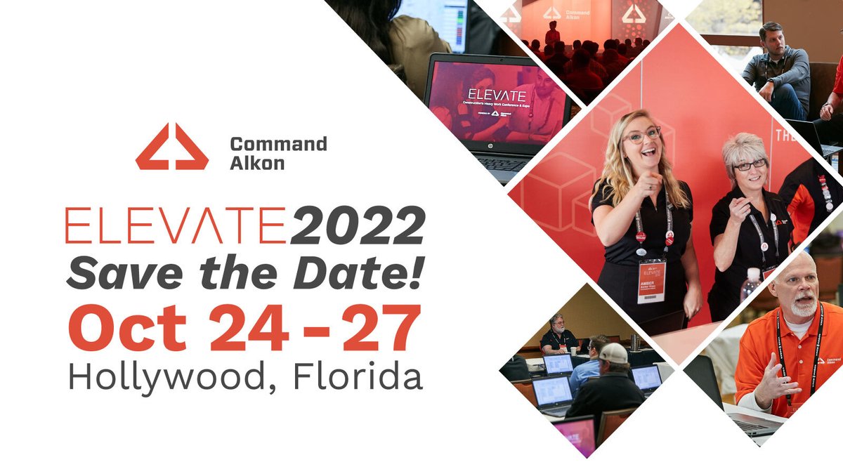 CMDALKON's tweet photo. Save the date for ELEVATE 2022! We'll see you at the @HardRockHolly, October 24-27th. Get it on your calendar now at https://t.co/RjOCVstozW or sign up to get notified as soon as registration opens at https://t.co/qstY6cDbmQ. #ELEVATE2022 #togetherwebuildamazing #commandalkon https://t.co/J7T7yldEiJ