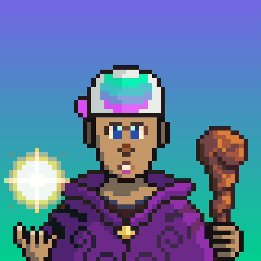 PixelWizardsNft's tweet photo. Hey @SOLBigBrain ! Seen your 1/1 Pixel Wizard?
(He's looking for an owner) https://t.co/0Gff4Ojj19