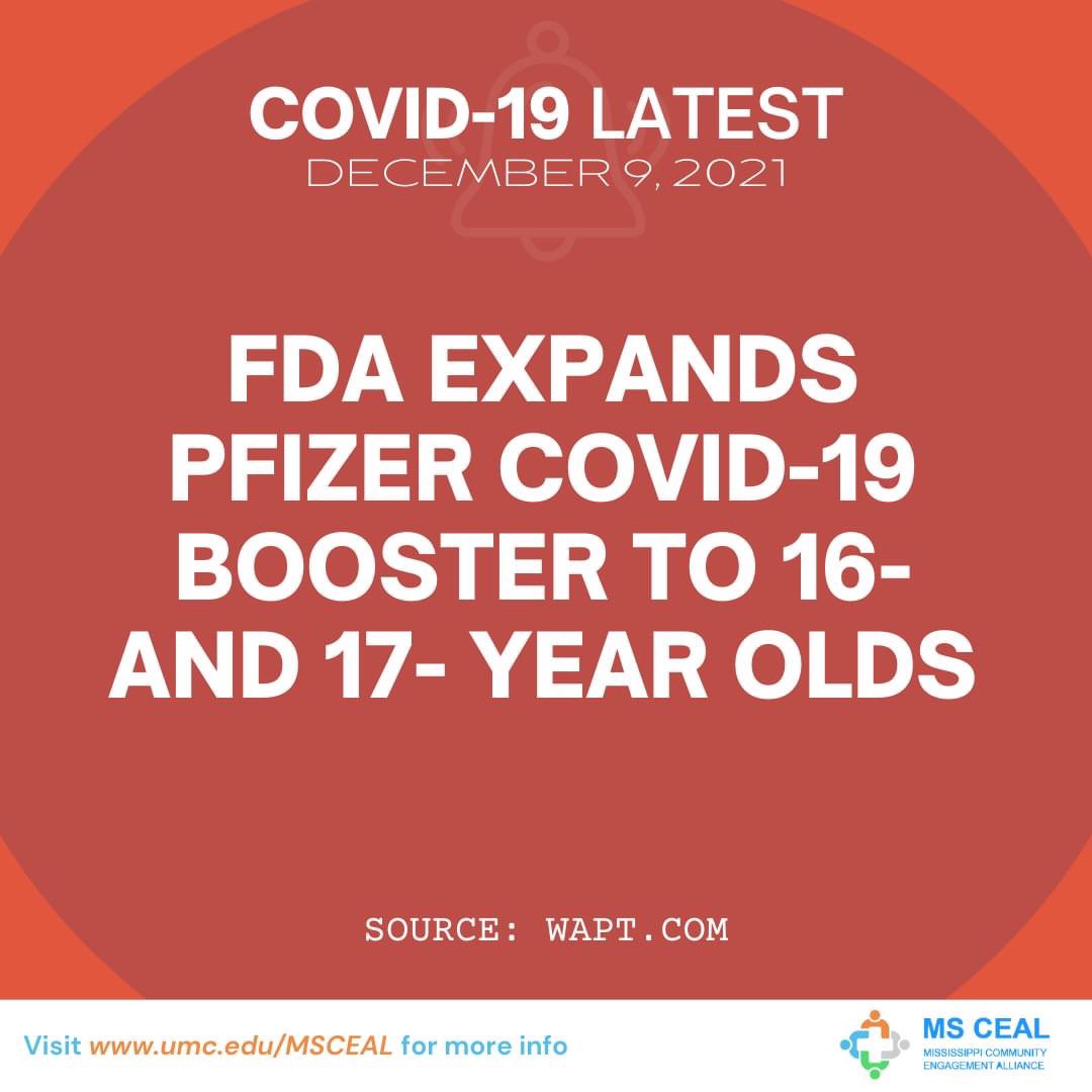ms_ceal's tweet photo. The U.S. is expanding COVID-19 boosters, ruling that 16- and 17-year-olds can get a third dose of Pfizer's vaccine. https://t.co/Xvlt3w73vJ