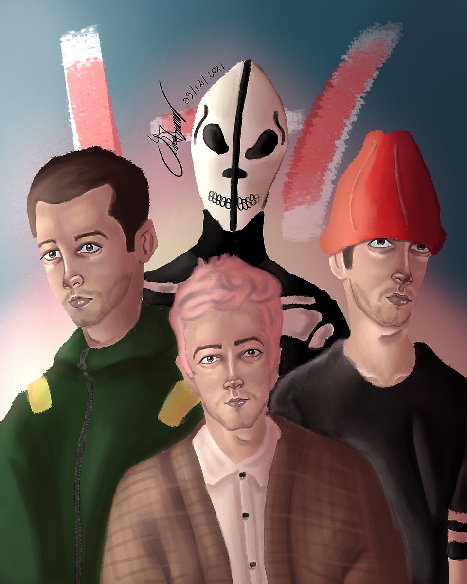 silviasarts's tweet photo. The eras 

@tylerrjoseph @twentyonepilots 
[#cliqueart #art #artist #drawing #digitalart #traditionalart #krita #kritaart #tylerjoseph #twentyonepilots #scaledandicy #blurryface #trench #vessel #regionalatbest #selftitled] https://t.co/Q3z2K47MOQ