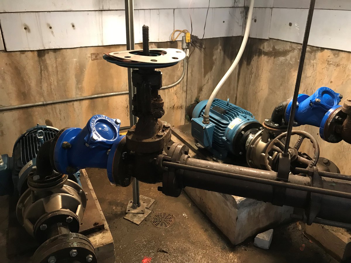Up &amp; running! These 2 DPNS units from <a href="/DPpumps/">Lindsay Brewer</a> were a BIG upgrade for a pair of obsolete, 60s-era #pumps. Ft. stainless material that will not corrode like the old cast iron machines, TEFC motors, &amp; HDL check valves, these new pumps will support a water tower located in NE PA.