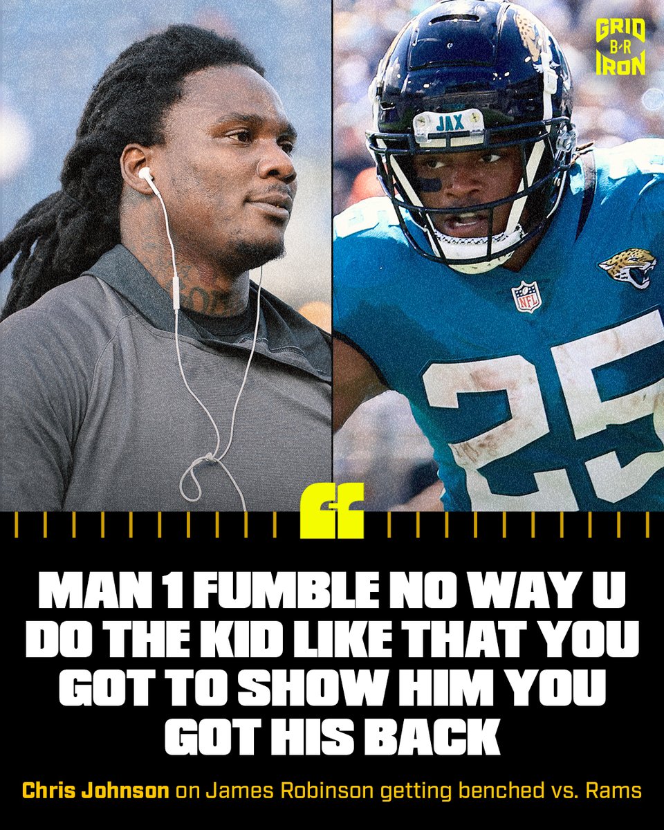 brgridiron's tweet photo. Everybody wants to see more James Robinson 👀

The RB sat for 20 straight plays after fumbling vs. the Rams https://t.co/Q4AXdGIcbh