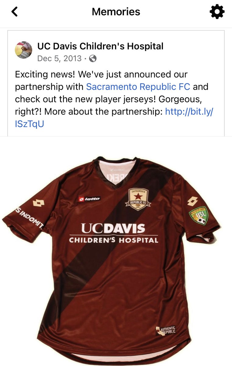 brentsasaki's tweet photo. Cant believe its been 8 years since @EShawlee, @TheWarrenSmith & I did this @UCDavisHealth & @UCDavisChildren kit deal at SRFC. So proud as this is the gold standard Kit/Health Care partnership at @USLChampionship #IndomitablePartner https://t.co/7rPxK3BFid