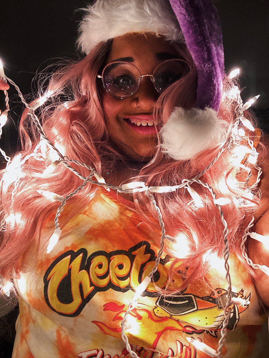 kedapalooza's tweet photo. Sharing a little @HotTopic holiday spirit by showing off the #bestgiftsever over on my Instagram stories! You can find something for almost anyone, including this Cheeto lounge set I’m in love with 🤩 #sponsoredbyHT https://t.co/pWiDjZm1Aw