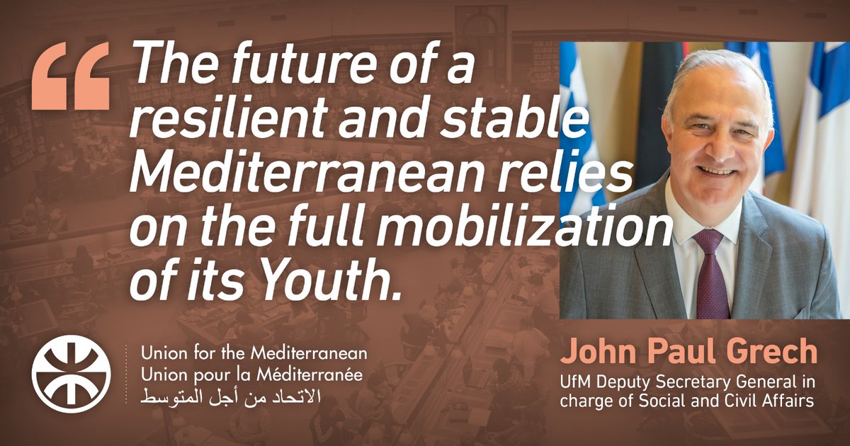 UfMSecretariat's tweet photo. Adoption of the #UfM Youth Strategy 2030: Euro-Mediterranean Youth towards a common goal ➡️ https://t.co/VZmvmNOWu8 https://t.co/9DXwVOgL8n
