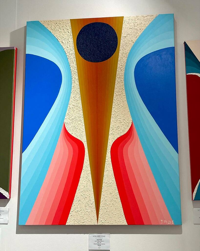 jadeismsart's tweet photo. Have you ever looked forward to something, felt nervous, excited… and in a blink of an eye it happens and just like that, a chapter ends and another one begins! 🌈💛 savor moments while you can! All sold works from @scopeartshow have gone to their collectors, am I SO GRATEFUL.… https://t.co/nI7idHMQoj
