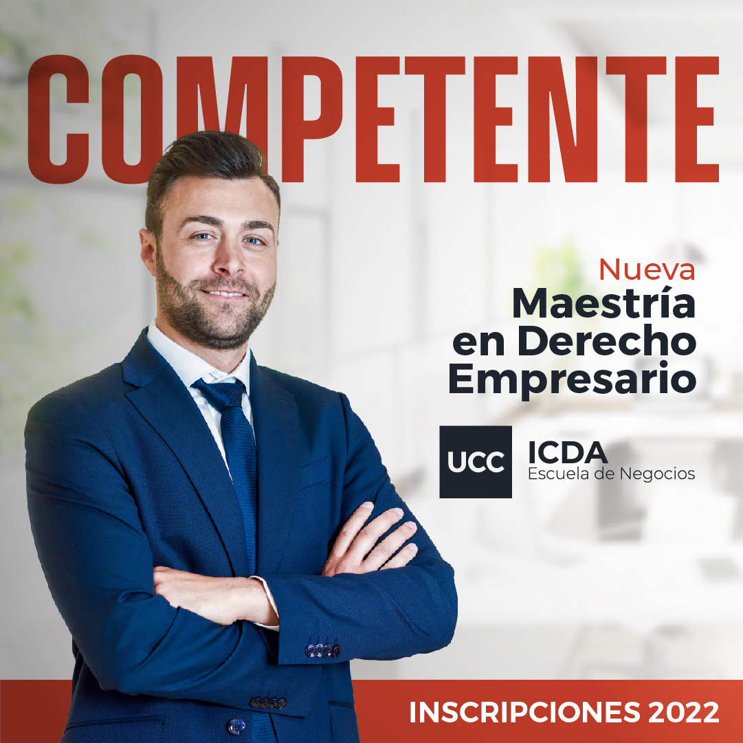 Un nuevo mundo, nuevas empresas, nuevo Derecho.

Nueva Maestría en DERECHO EMPRESARIO. Inscripciones abiertas.

Más info: icda.ucc.edu.ar/carreras/derec…