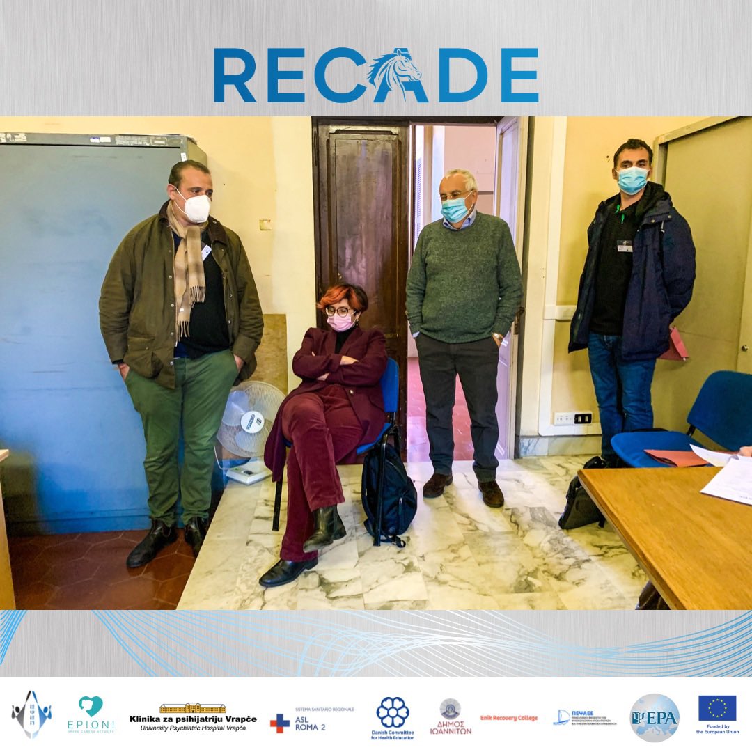 epioni_ngo's tweet photo. ✅ First day of partners from Greece 🇬🇷, Croatia 🇭🇷, and Denmark 🇩🇰 in Rome, Italy 🇮🇹 to discuss the implementation of the #RECADE project.
@CaroppoEmanuele @kresimirr @MacMunter
@Euro_Psychiatry @KomSundDK @epsep_amke @IKY_Erasmusplus https://t.co/1xUno6Mjb7