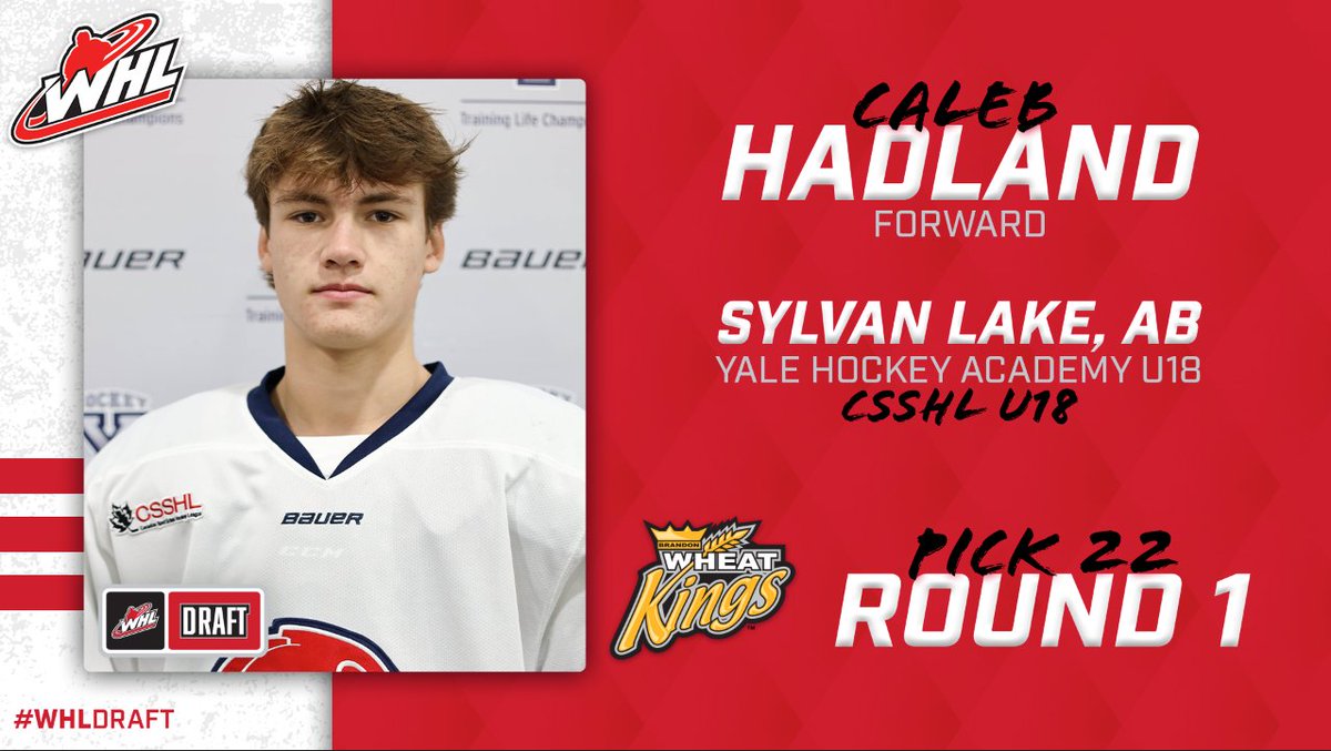 With the 22nd-overall pick in the 2021 #WHLDraft, the <a href="/bdnwheatkings/">Brandon Wheat Kings</a> select forward Caleb Hadland of the <a href="/YHA_Lions/">YHA_Lions</a>