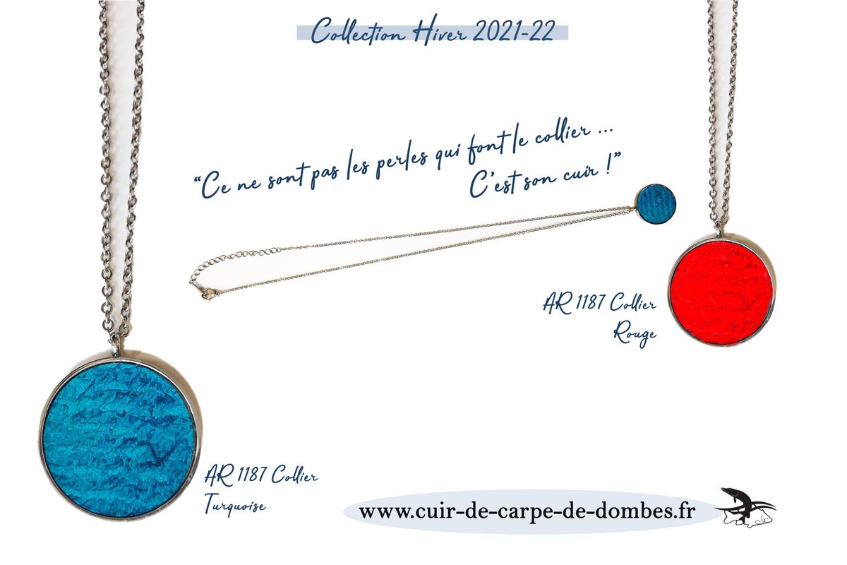 DombesCuir's tweet photo. Il nous manquait une pièce essentielle dans notre collection bijou : le collier ! Alors pour Noël, nous vous proposons le collier rouge, ou le collier turquoise au choix ! 🎄 https://t.co/aYYRpnlY9P
@poissonsdombes
#cuir #cuirdecarpededombes #fisheather #dombes #ain https://t.co/xFyc9qgCmv