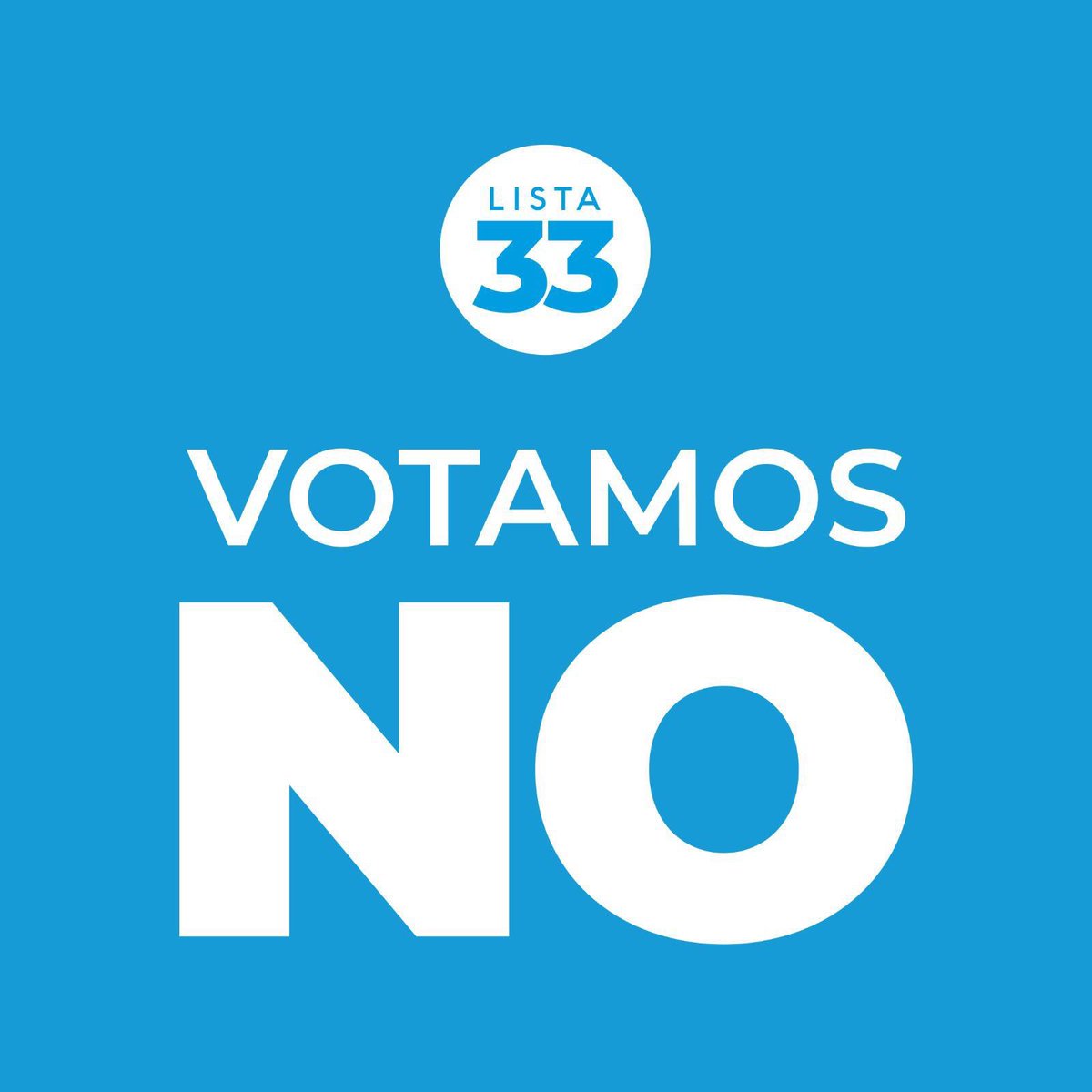 EmiMetediera's tweet photo. VOTAMOS NO !!! https://t.co/7e7yJbaHJX