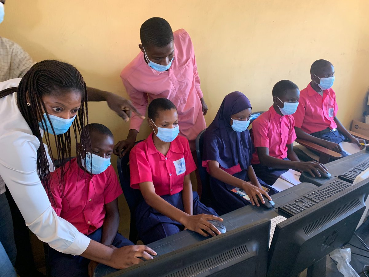 sfg_edtech's tweet photo. To celebrate the Computer Science Education Week 2021 - our team is empowering school children in Oyo, Ogun and Osun States #Nigeria to get started in #Computer Science and #coding using the #Google #CSFirst #curriculum and #scratch.

#CSEdWeek #CSEverywhere #SFGEdTechInitiative https://t.co/OhvW78KDxt